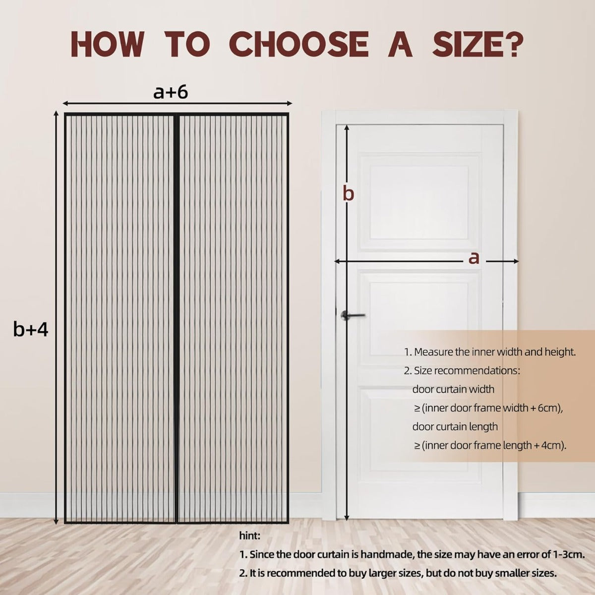 Zanzariera Magnetica per Porta 120 x 240 cm – Tenda Anti-Insetti con Chiusura Automatica Magnetica, Rete in Poliestere Resistente – Nero