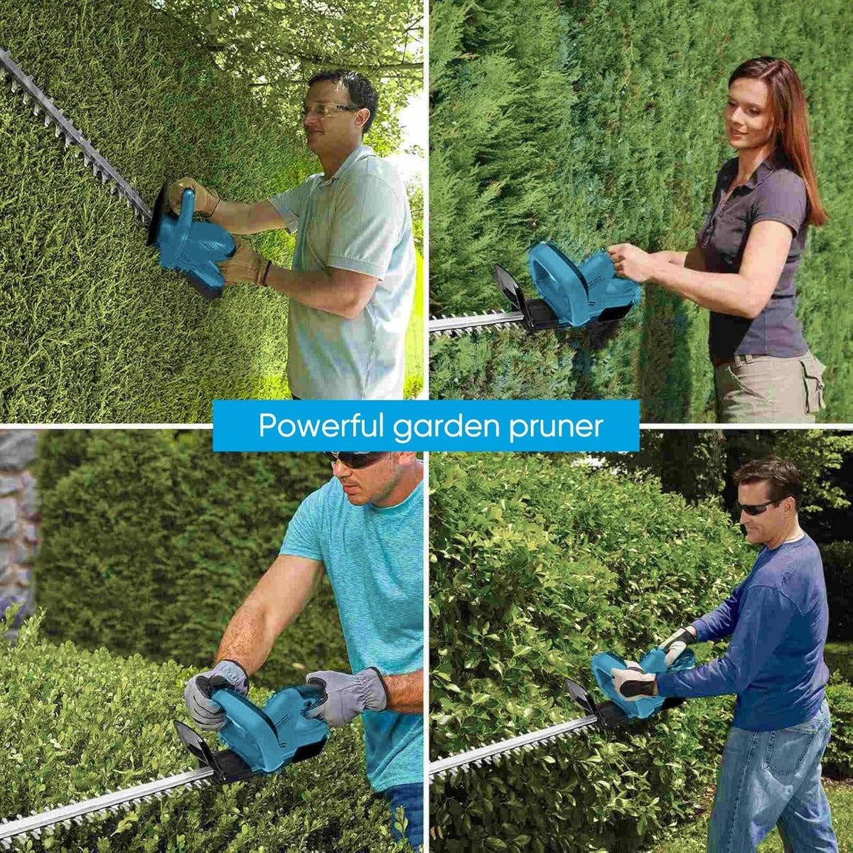 Tagliasiepi a Batteria con 2 Batterie da 48V  - Lama da 50 cm