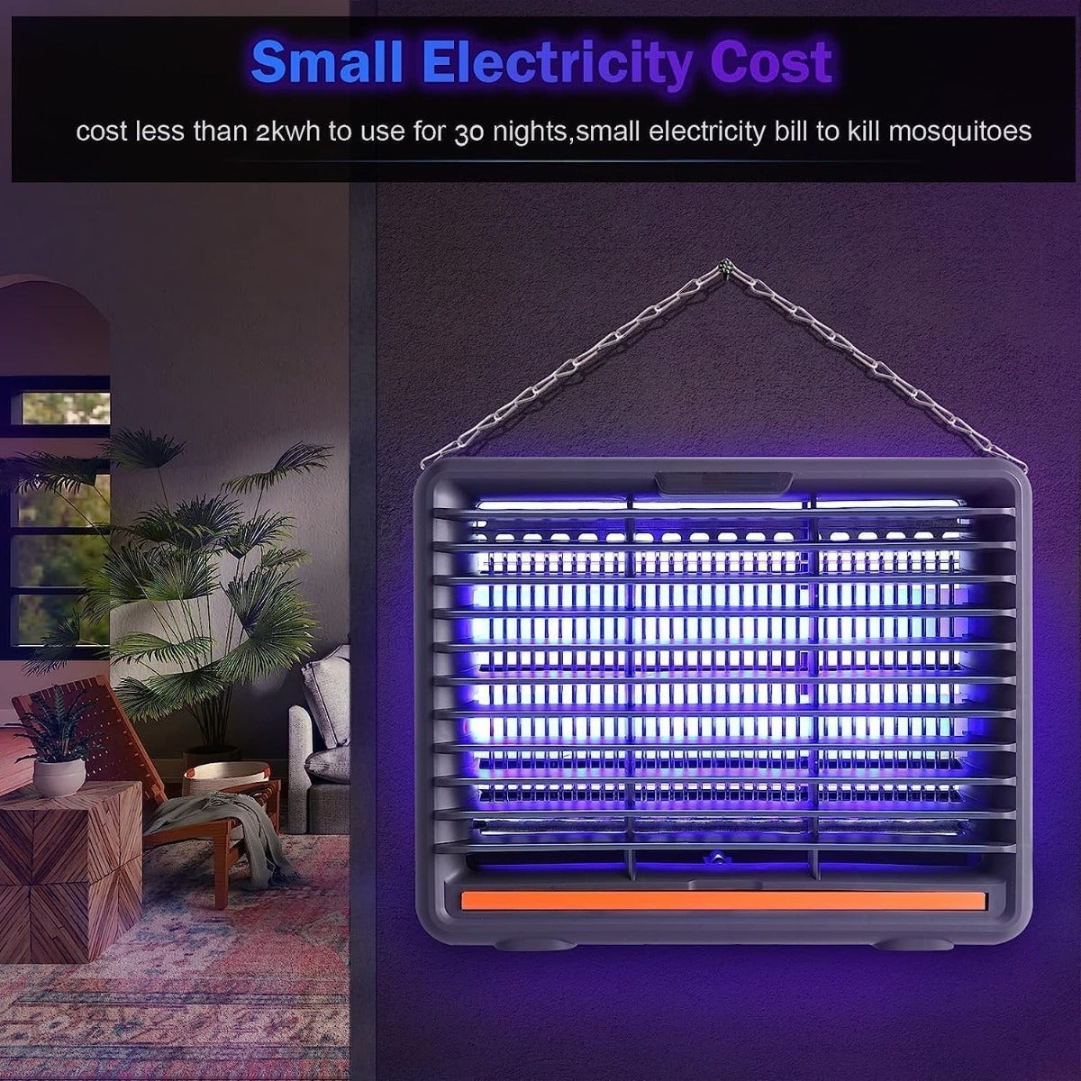 Lampada Antizanzare Elettrica – Zanzariera da Interno Portatile, Silenziosa ed Efficace (10W)