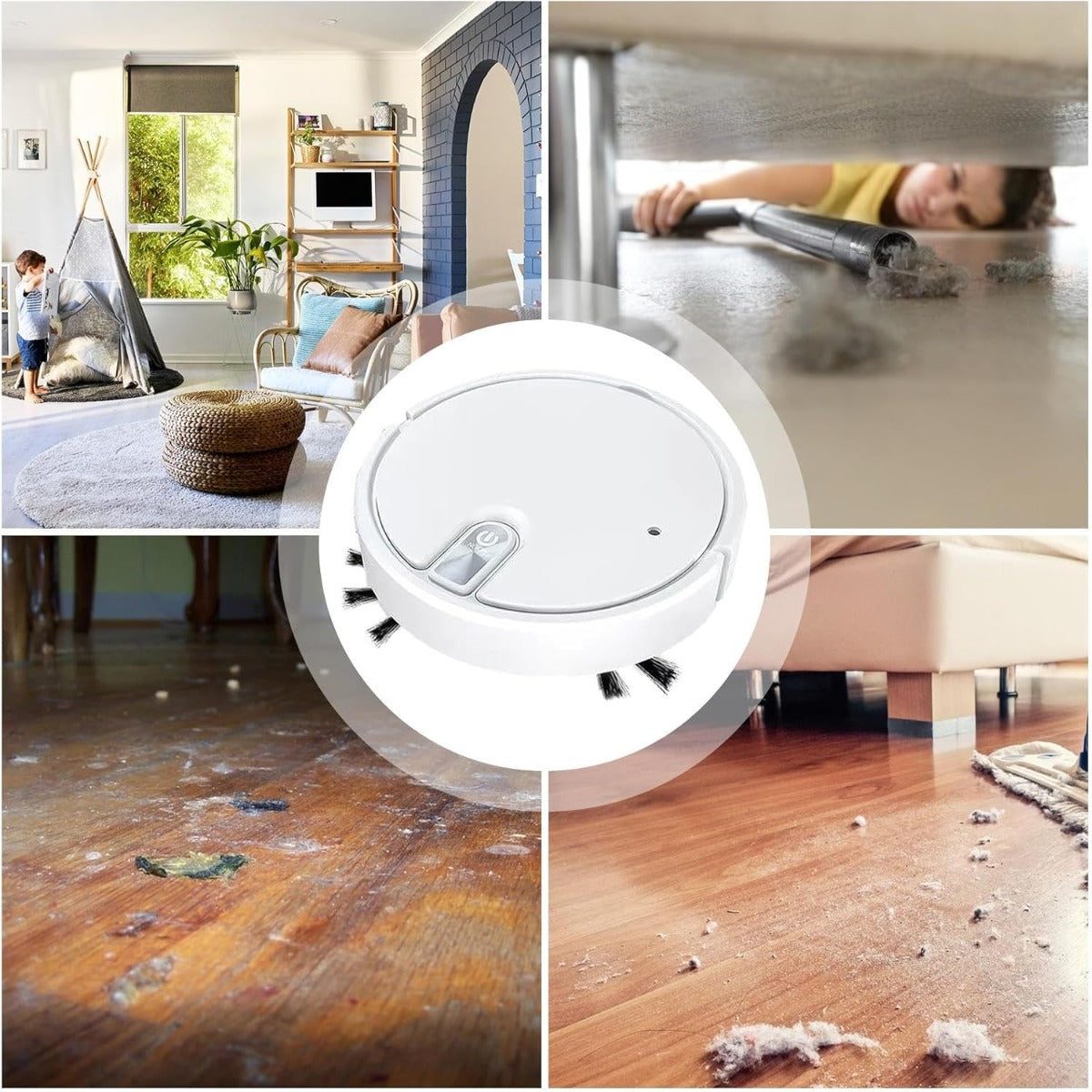 Robot Aspirapolvere con Aspirazione Forte con umidificatore ambientale