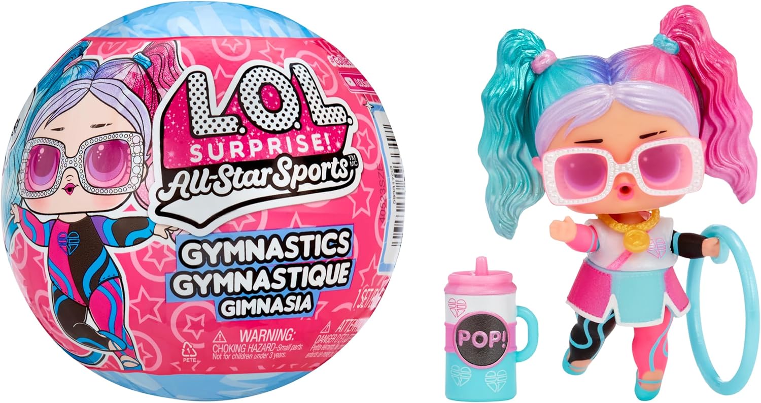 LOL Surprise All Star Sports Ginnastica – Bambola da Collezione con 8 Sorprese