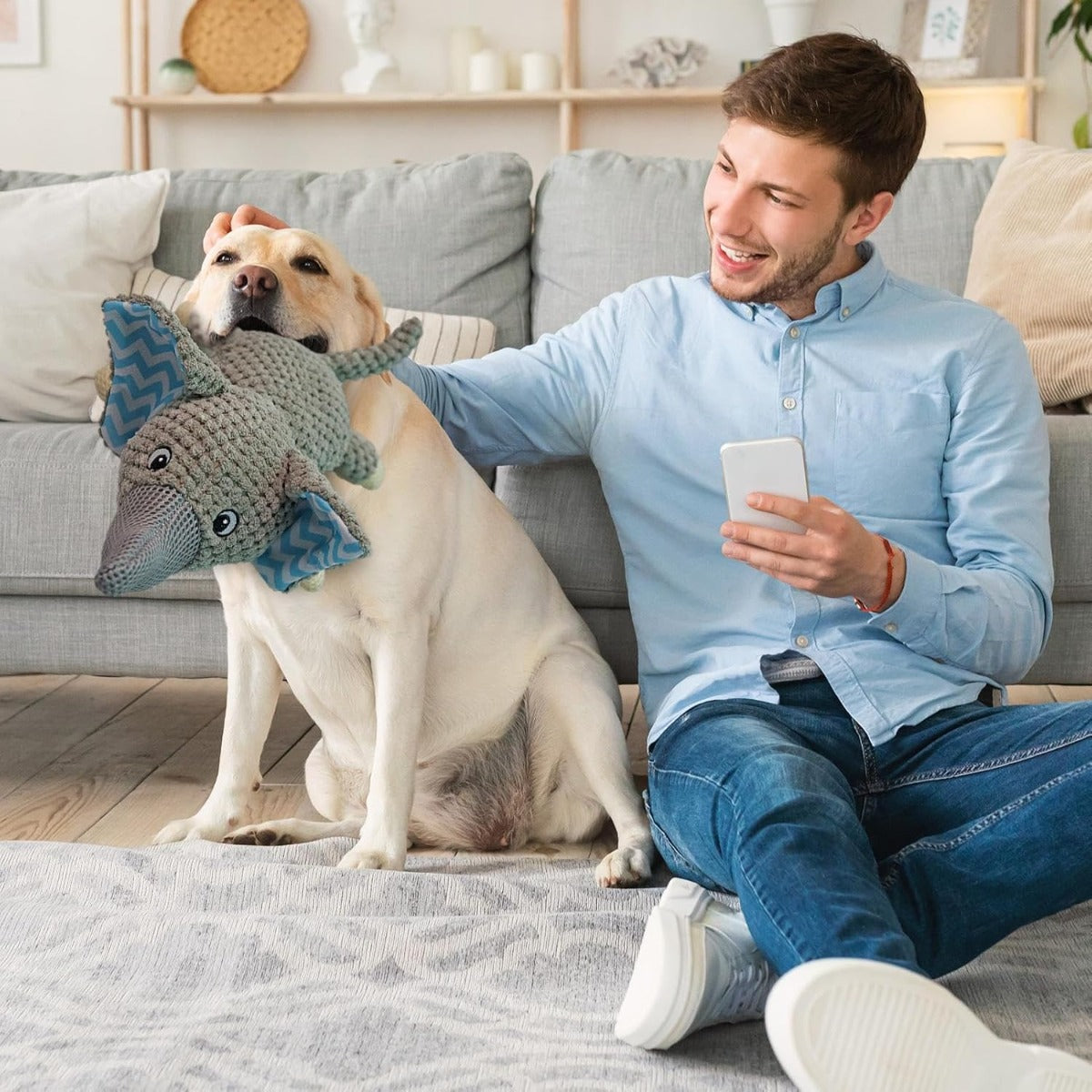 Giocattolo Morbido da Masticare per Cani – Con Suono e Design a Forma di Animale