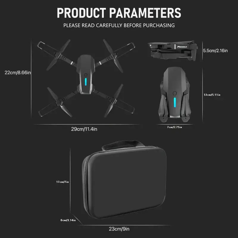 Mini Drone E88 Pro con Fotocamera 4K – Compatto, Intuitivo, Avanzato.