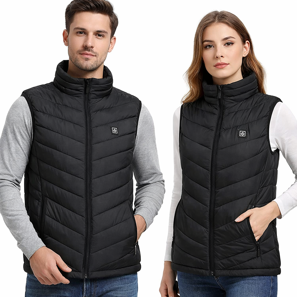 Gilet Riscaldante USB con Pad Riscaldanti Incorporati- Ideale per Attività Invernali come Caccia, Campeggio, Escursionismo, Sci