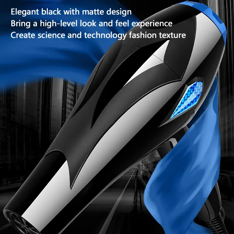 Asciugacapelli Professionale 3800W con Accessori per Styling – Potente e Versatile