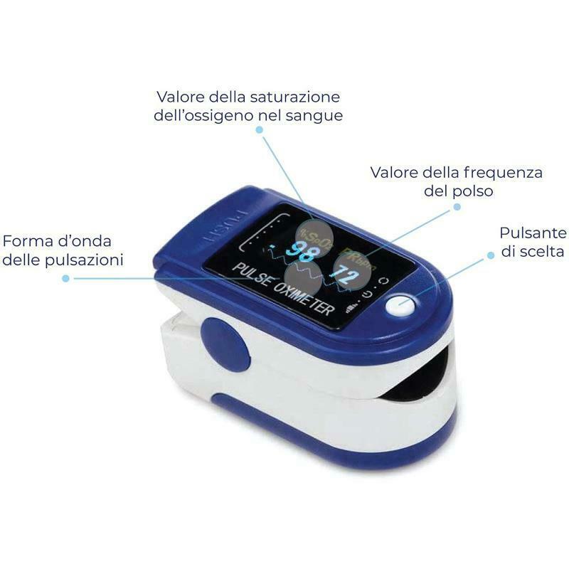 Pulsossimetro da Dito, Saturimetro Dito Portatile, Misuratore Ossigeno Da Dito Saturimetro Ossimetro Pulsossimetro Pulse Oximeter
