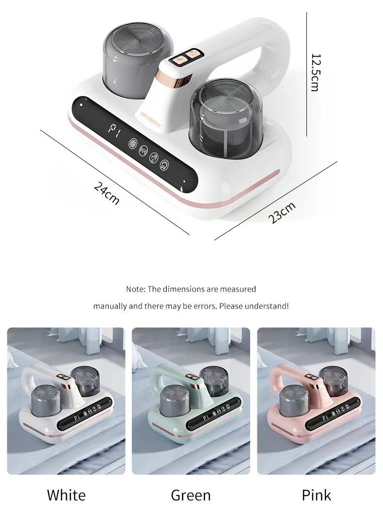 Ultra spin aspirapolvere battimaterasso con luce uv-c,, antiacaro, antibatterica, rimuove allergeni e polvere