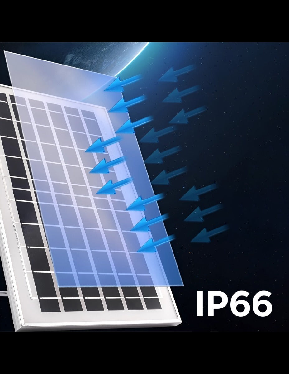 Lampada LED Plafoniera 400W con Pannello Solare e Telecomando