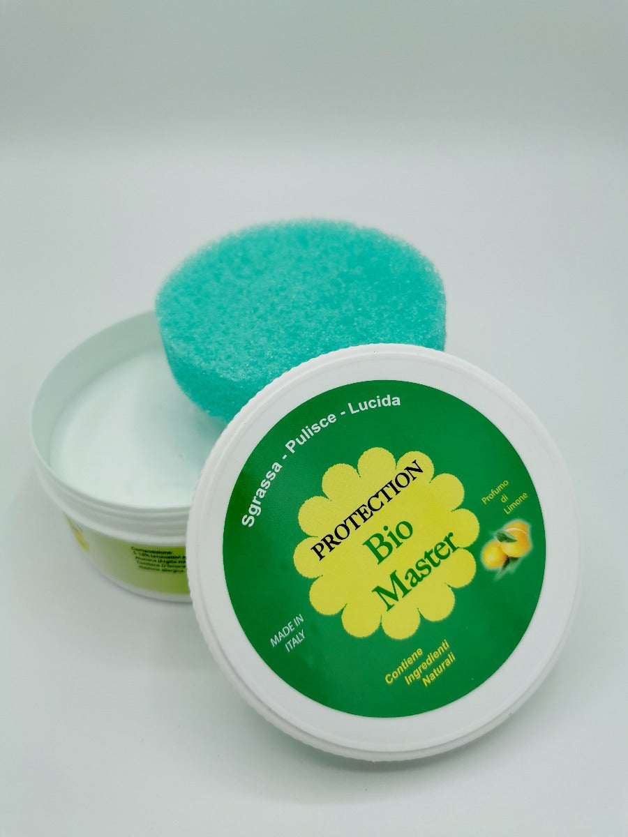 Detergente universale in pasta  con Spugna, profumazione al limone. Sgrassa - Pulisce- Lucida 100% biodegradabile