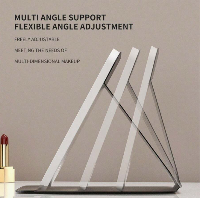 Specchio da Trucco con Luci LED e Touchscreen - Luminosità Regolabile e Design Pieghevole