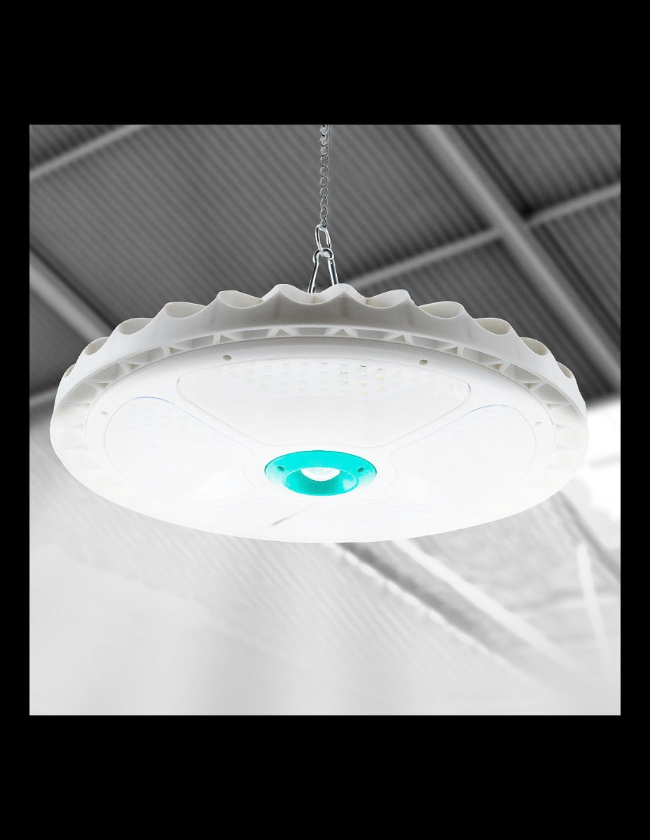 Lampada LED Plafoniera 400W con Pannello Solare e Telecomando