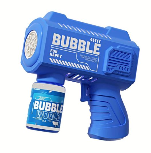 Pistola Sparabolle Portatile per Bambini, Design Colorato e Facile da Usare –