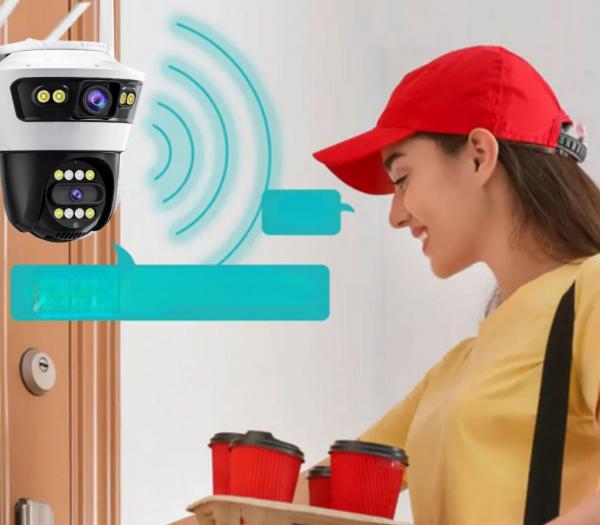 Telecamera Wi-Fi Compatibile con Videosorveglianza - Resistente, IP66, con Rotazione 355° e Sensore di Movimento