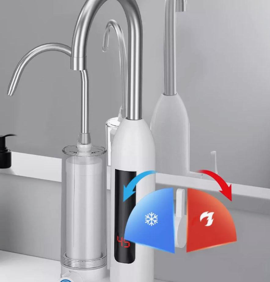 Rubinetto Depuratore Elettrico Istantaneo Caldaia Acqua Calda Con Display 3000 W