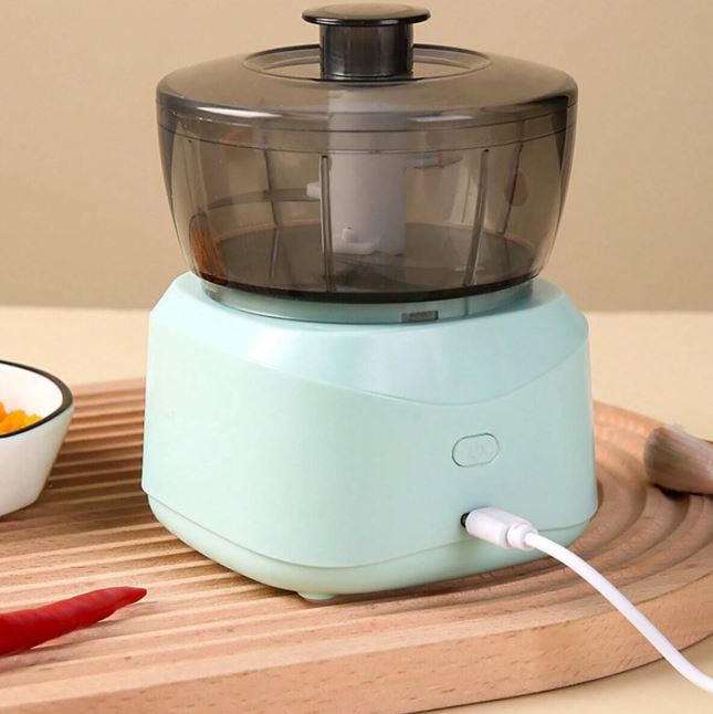 Tritatutto Elettrico Portatile 45 W – Frullatore e Trita-Alimenti Ricaricabile USB, Compatto e Multifunzionale